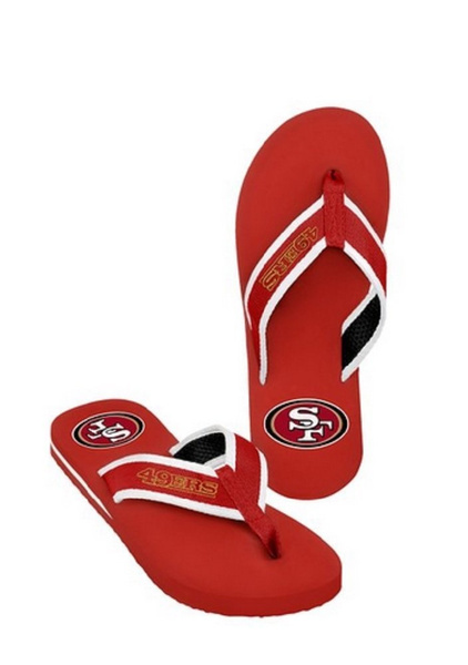 san francisco 49ers flip flops