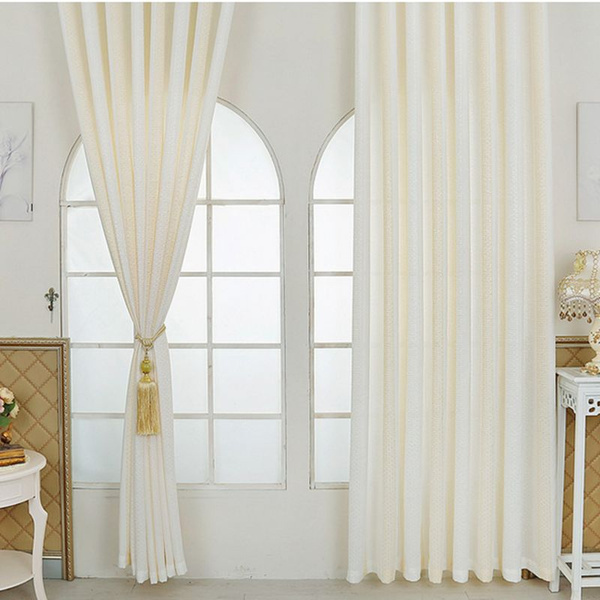 Modern Solid Velvet Semi Blackout, White Luxury Curtains For Living Room