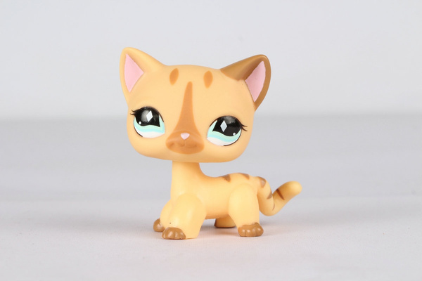 3pcs Littlest Pet Shop Short Hair Cat Kitty LPS Toy #886 #933 #468 Birthday Gift 