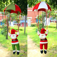 Exuqisite Xmas Parachute Snowman Santa Claus Ornament Christmas Tree Hanging Decoration