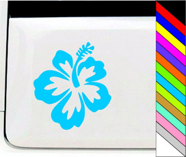 cardecor, Flowers, Hawaiian, Car Sticker