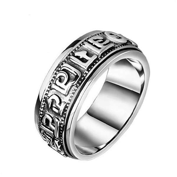Aardappelen Karu Plaats 316L Stainless Steel Blessing Ring, Never Fade "Om Mani Padme Hum" Sanskrit Buddhist Mantra Ring | Wish Aardappelen Karu Plaats 316L Stainless Steel Blessing Ring, Never Fade "Om Mani Padme Hum" Sanskrit Buddhist Mantra Ring | Wish