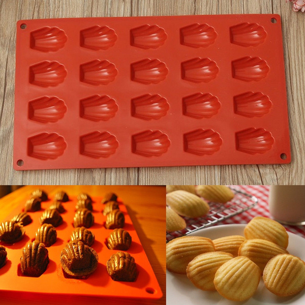 vlam Ban Brein 20 Cavity Mini Madeleine Shell Cake Pan Silicone Mold Cookies Baking Mould Tool | Wish vlam Ban Brein 20 Cavity Mini Madeleine Shell Cake Pan Silicone Mold Cookies Baking Mould Tool | Wish