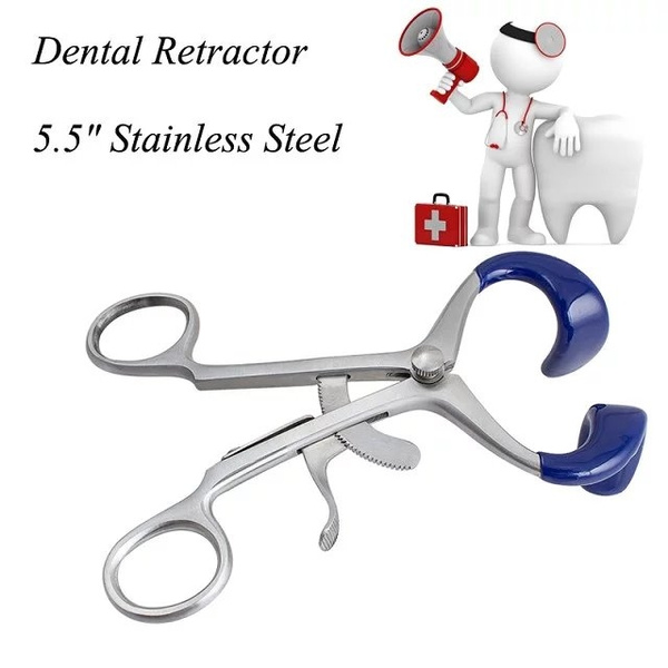 Bavaglio Bocca Inox Chirurgico Bavaglio Bocca In Acciaio Inox Tedesco Blu - Strumento Chirurgico Dentale, Misura 3.5 Bavaglio Chirurgico Tedesco 3.5 - Foto 2