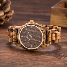 Uwood Wooden Watch 100% Natural Sandal Walnut Wood Wristwatch for Men Women Unisex