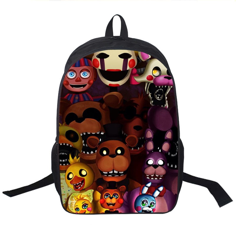 HZIJUE Five Nights At Freddys 3D Print School Bag Backpack Sports Backpack