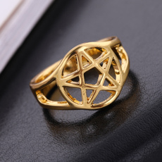 wiccan, Beautiful Ring, pentaclering, Jewelry
