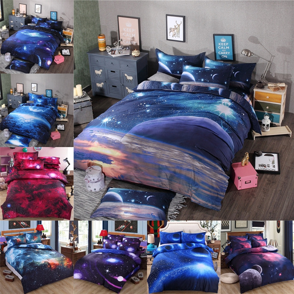 3d Galaxy Bedding Sets Twin Queen Size Universe Outer Space Themed Bedspread 2pcs 3pcs 4pcs Bed Linen Sheets Duvet Cover Set Wish 3d Galaxy Bedding Sets Twin Queen Size, Galaxy Bed Sheets Queen