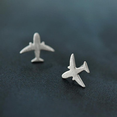 Sterling, cute, airplaneearring, Jewelry