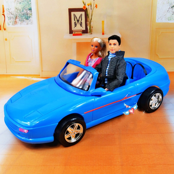 barbie car blue