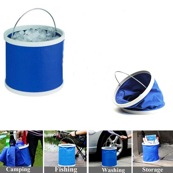 Car Washing Collapsible Bucket Auto Storage Folding Barrel Water Container  Outdoor Camping Fishing