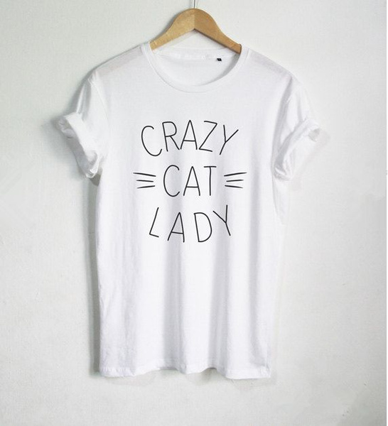 cat lady tee shirts
