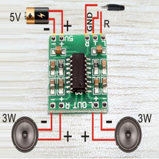 5Pcs Mini DC 5V Audio Module LCD PAM8403 Class-D Amplifier Board