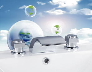 Faucets, bathroomtap, chrome, 2handlesbathroomtap