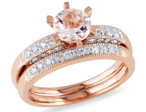 pink, 10k, DIAMOND, Jewelry