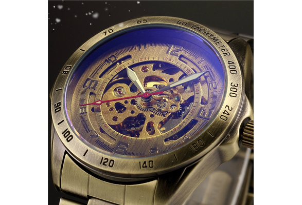 SHENHUA 9581 Classic Bronze Color Auto Mechanical Montre Relojes