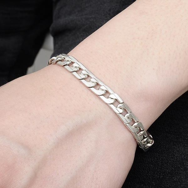 hand chain for men silver