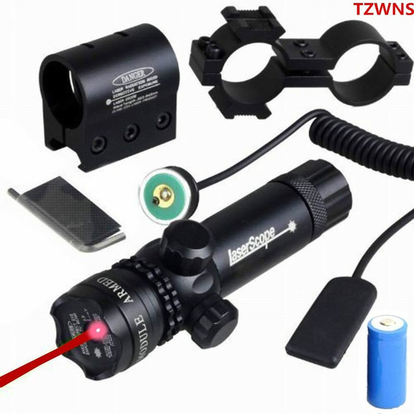 Rail Barrel Mounts Tactical Green Red Laser Sight Rifle Dot Scopes Switch