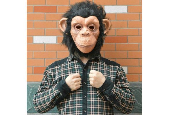 King Kong Gorilla Big Ear Monkey Mask Animal Masquerade Party Cosplay Halloween 