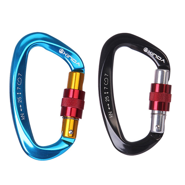 Outdoor Climbing Buckle Security Safety Master Lock D-Ring Key Chain Carabiner 