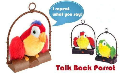 Talking parrot deals toy price