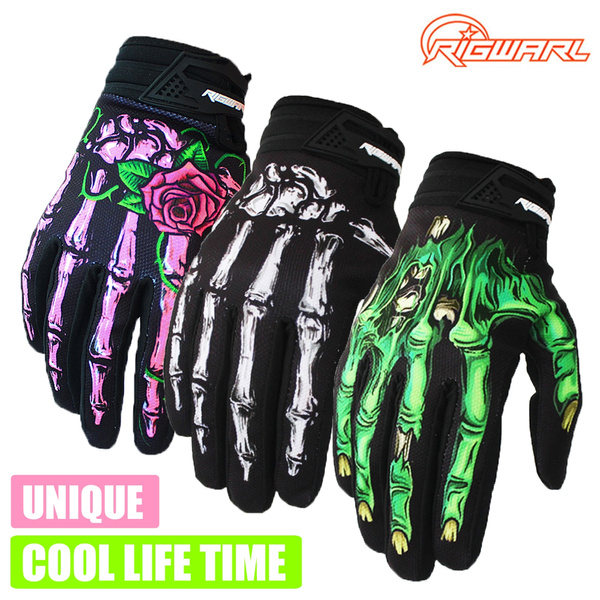 Outdoor Bike Bicycle Full Finger Skeleton Breathable Gloves Winter Men