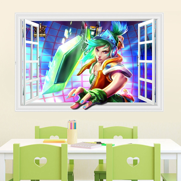 3D Fake Window Cartoon DIY LOL Video Game Brave Raven Wall Sticker For Kids Rooms Bedroom Living Room Wallpaper Decoration Art Decals Poster | Wish 3D Fake Window Cartoon DIY LOL Video Game Brave Raven Wall Sticker For Kids Rooms Bedroom Living Room Wallpaper Decoration Art Decals Poster | Wish