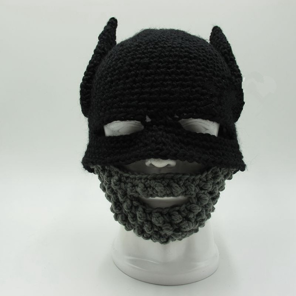Novelty Beard Cap Knight Hat Gorro Handmade Crochet Winter Warm Ski  Balaclava Funny Party Mask Beanie Women Men Cool Gift | Wish