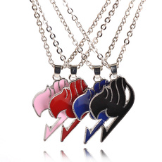 Fashion Charms Fairy Tail Guild Sign Necklaces 4 Color Alloy Choker Pendant Game Anime Link Chain Christmas Gift For Men Women