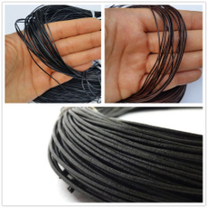 Cord, blackleathercord, Necklace, beadingcordsampthread