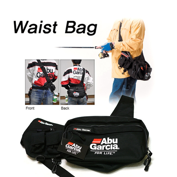 ABU GARCIA fishing bag Waist Tackle Bag pockets Fishing Tackle Bags  Waterproof fabrics pockets (Size: 30 cm)