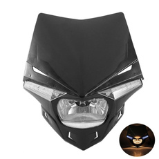 black, Honda, motorcycleheadlight, headlampformotorcycle