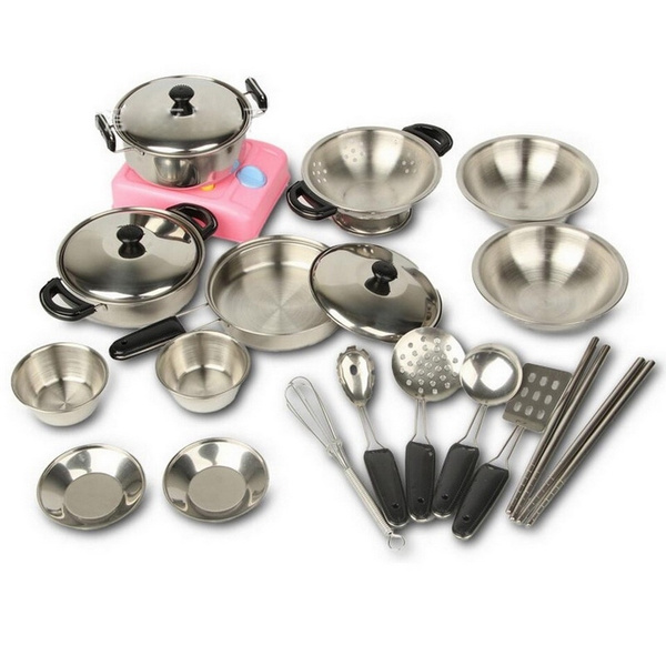 steel kitchen set for baby girl
