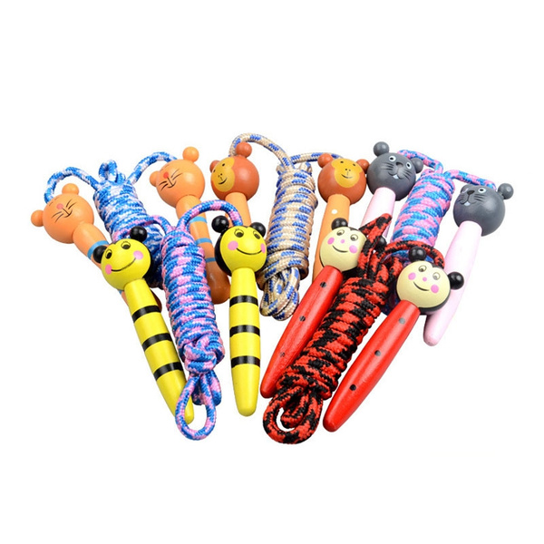 childrens wooden skipping ropes
