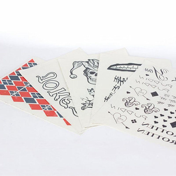 Waterproof Spray Full Body Joker Suicide Squad Temporary Tattoo Harley Quinn Necklace Fashion Wish