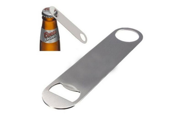 1 Pc 4.7 inch  Double Sided Flat Stainless Steel Beer Bottle Cap Bar Blade Opene 