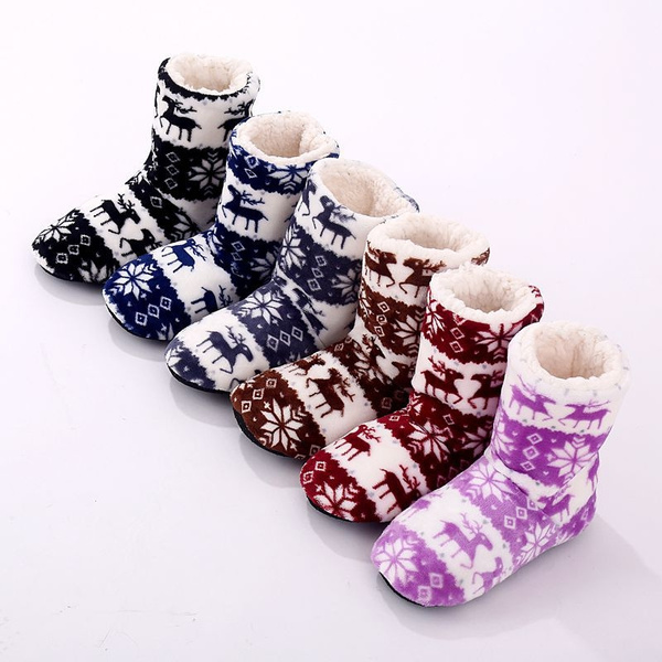 Winter Women Warm Soft Home Slippers Gril Floor Shoes Plush