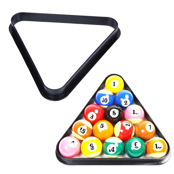 Plastic 8 Ball Pool Billiard Table Rack Triangle Rack Standard Size 