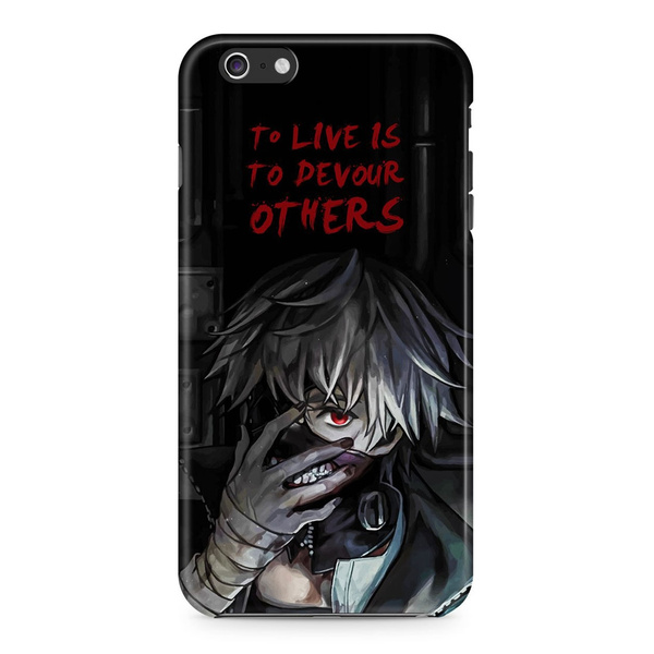 Tokyo Ghoul Ken Kaneki To Live Is To Devour Others Quote Pattern Phone Case for iPhone and Samsung