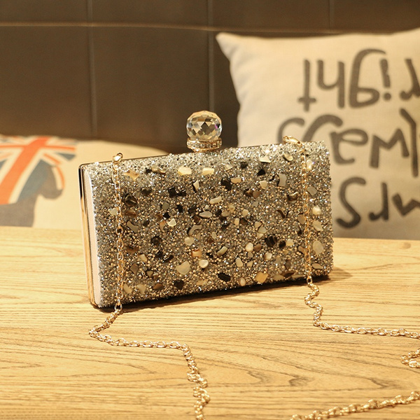 diamond clutch purse