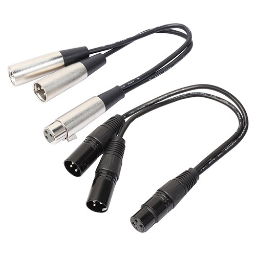 XLR Microphone Audio Y Splitter Cable Microphone Microphone Cable, 3-pin  Plug 