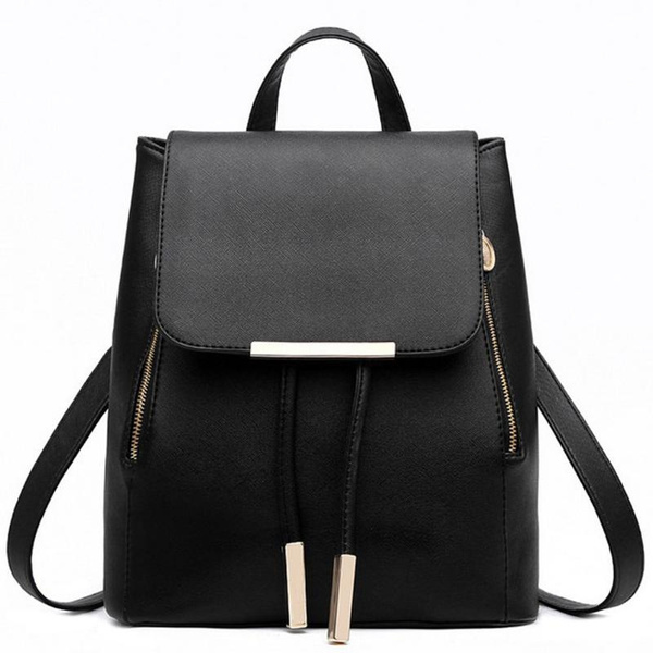 Fashion PU Leather Backpack School Bag Student Backpack Women