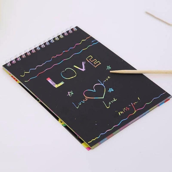 Magic Scratch Art Painting Book Paper Colorful Educational Playing Toys Magic Scratch Art Painting Book Paper Colorful Educational Playing Toys