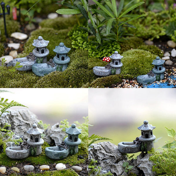 Fairy Garden Terrarium Plant Bonsai Landscape Cute Miniature Resin Ornament DIY 