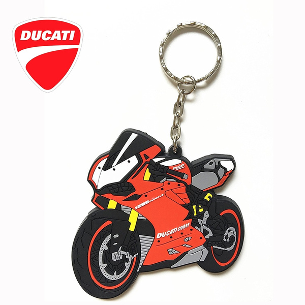 Rubber Key Chain Key Ring for Ducati 1299 Panigale Diavel Hypermotard ...