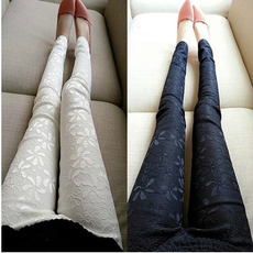 Autumn and Winter Fashion Lace Leggings size stretch pencil pants nine feet South Korean women plus wear velvet