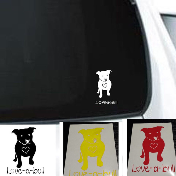 pitbull car decal
