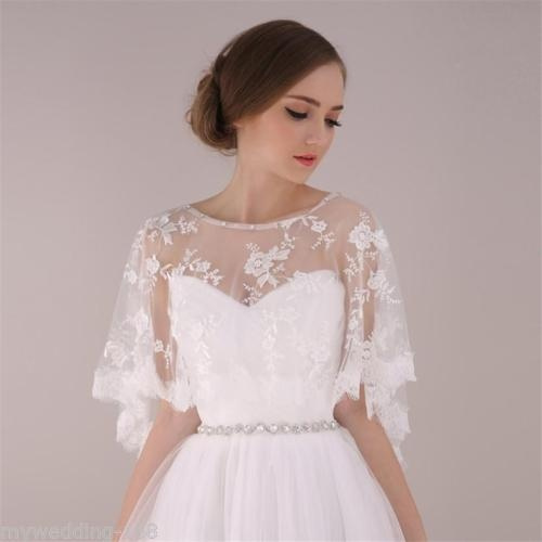 lace coat wedding dress