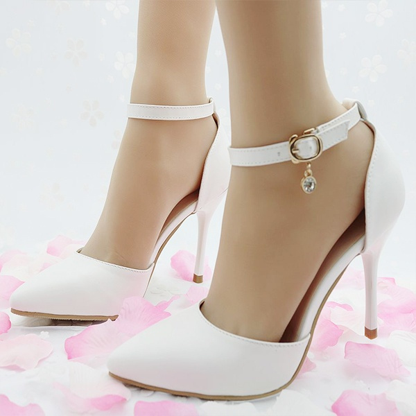 bridal shoes with straps