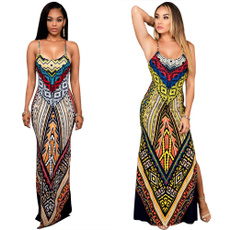 Summer, Plus Size, Print Dresses, Clothing